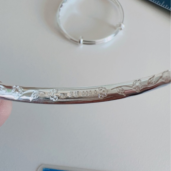 baby silver adjustable bracelets - Picture 5 of 6